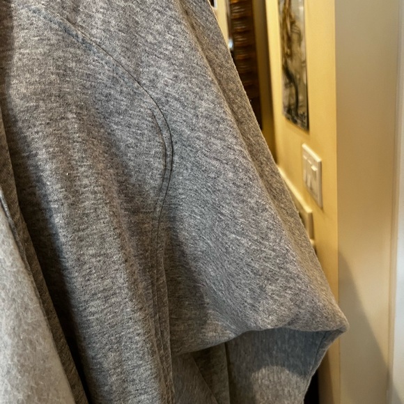 Cozy Gray Women's Sweatshirt Coat OS - Picture 3 of 3